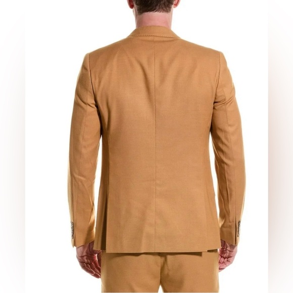 Paisley & Gray NWT Classic Camel Colored Sz 40R Slim Fit Lined Blazer Coat (489) - Picture 3 of 10